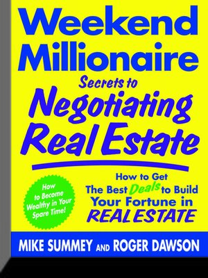 cover image of Weekend Millionaire Secrets to Negotiating Real Estate